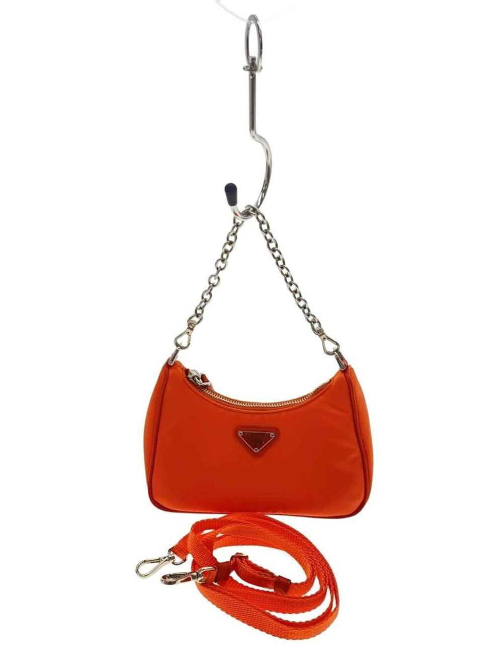 Prada Re Edition 2000 Bag Tessuto chain shoulder Bag Red